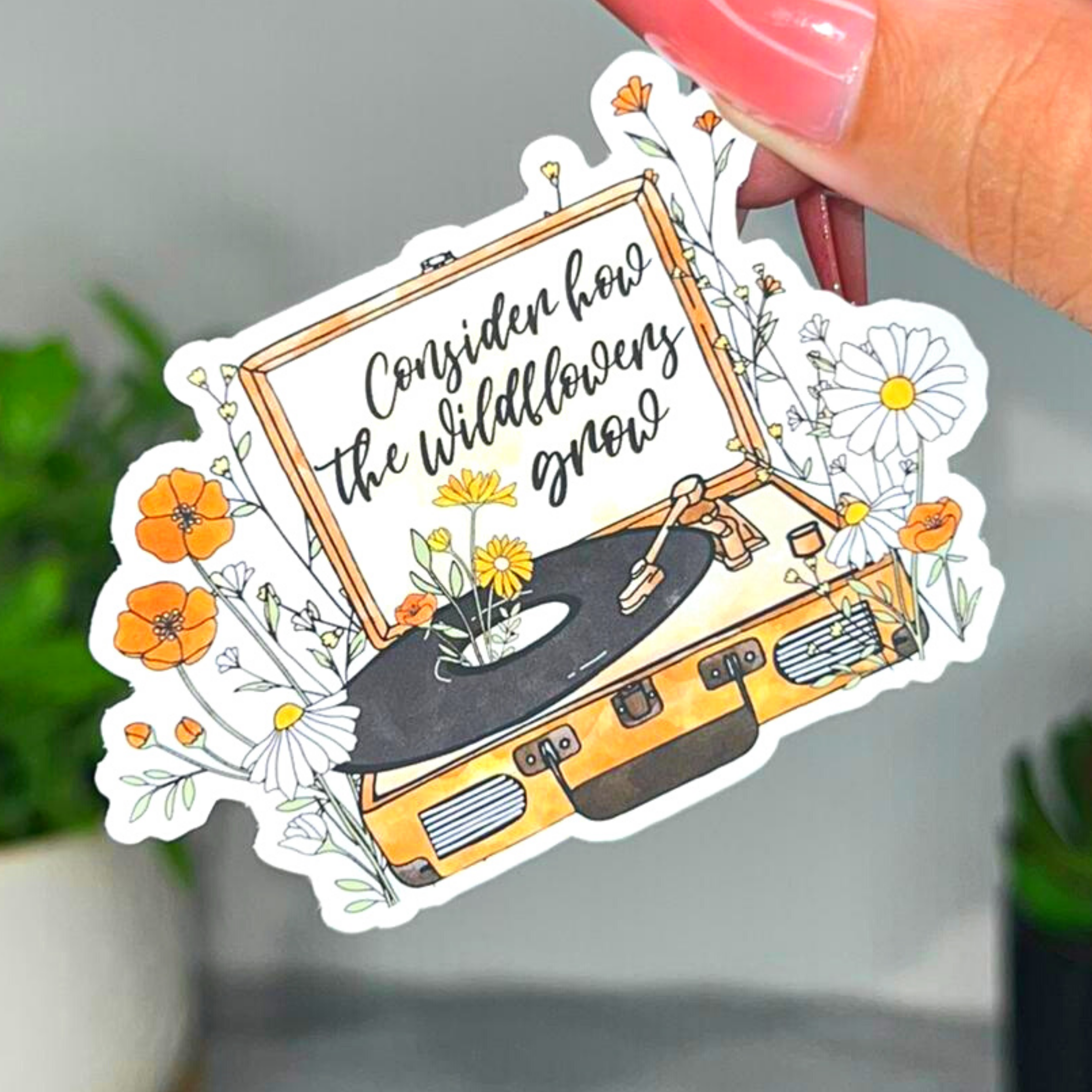 Consider How The Wildflowers | Sticker