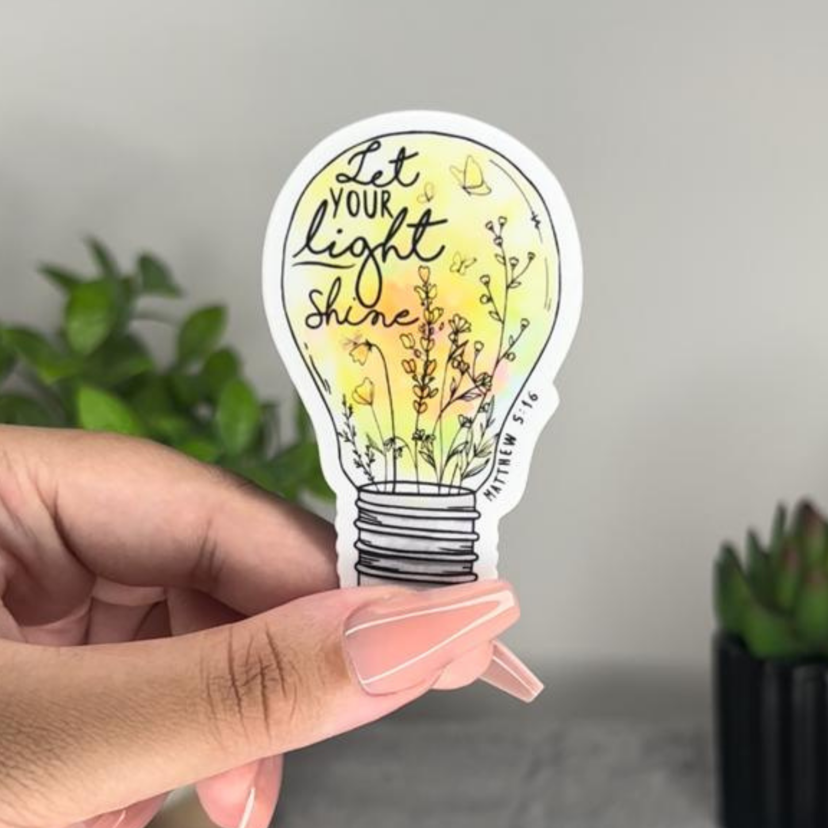 Let your light shine | Sticker