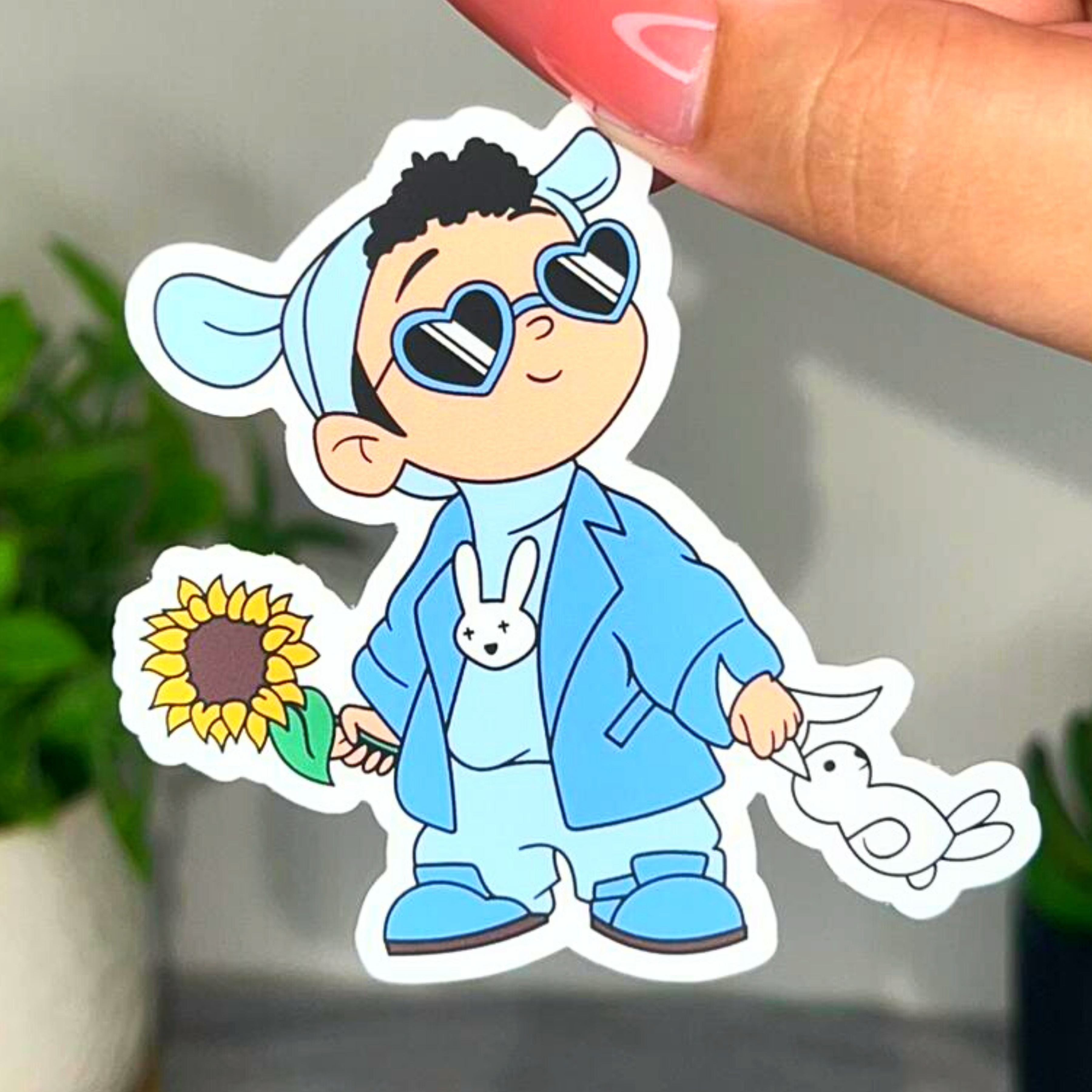 Baby Bunny Blue | Sticker