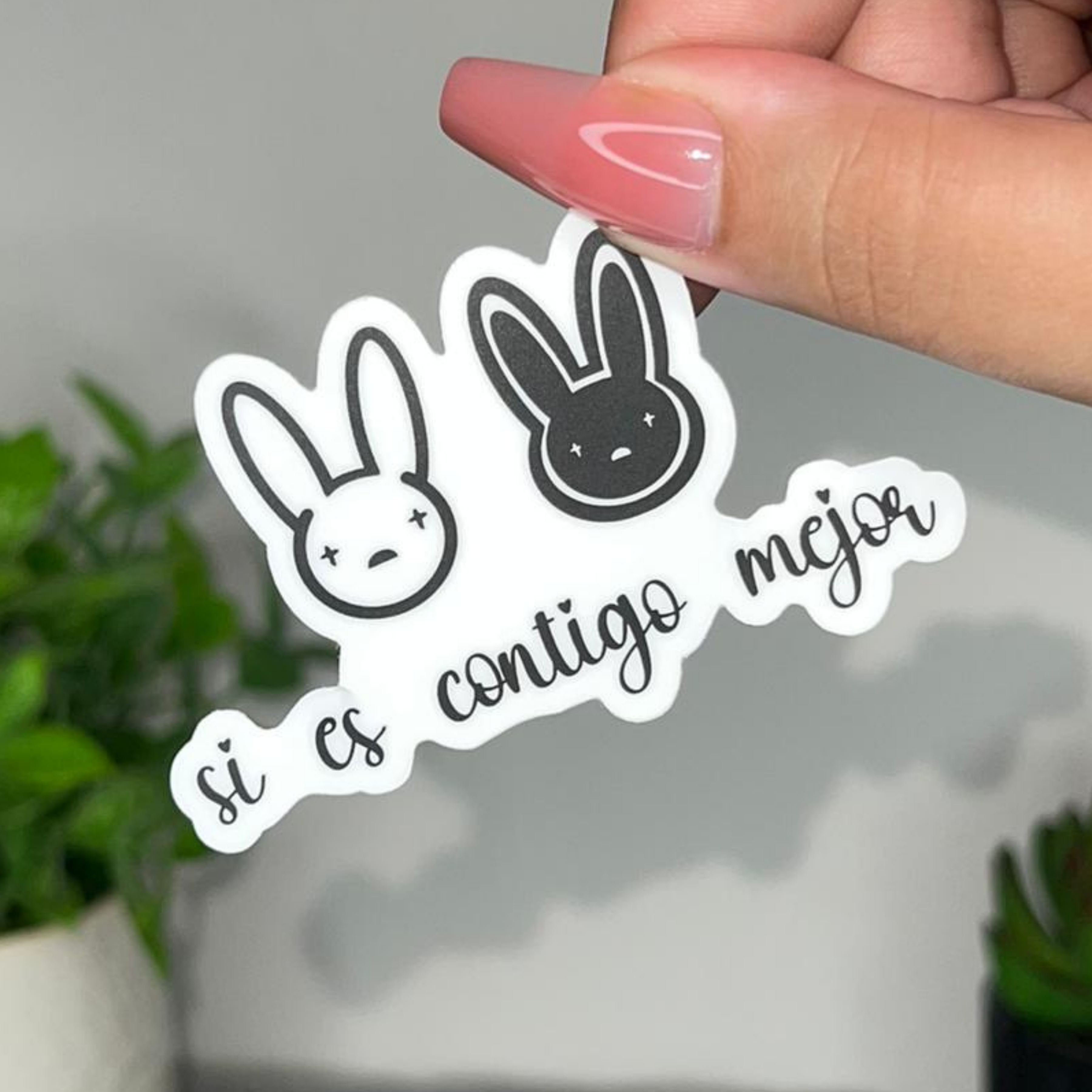 Bunny Contigo Mejor | Sticker