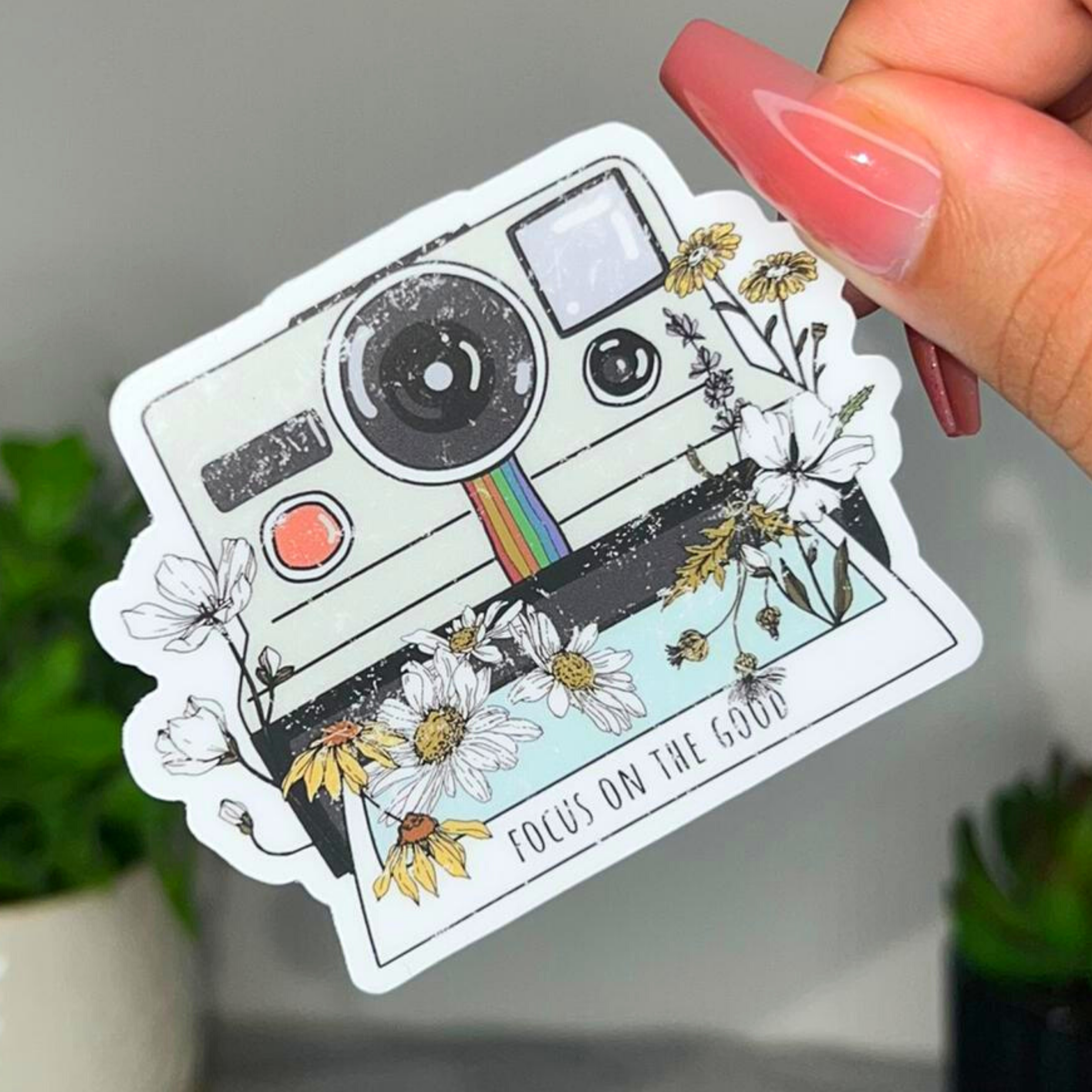 Polaroid Flowers | Sticker