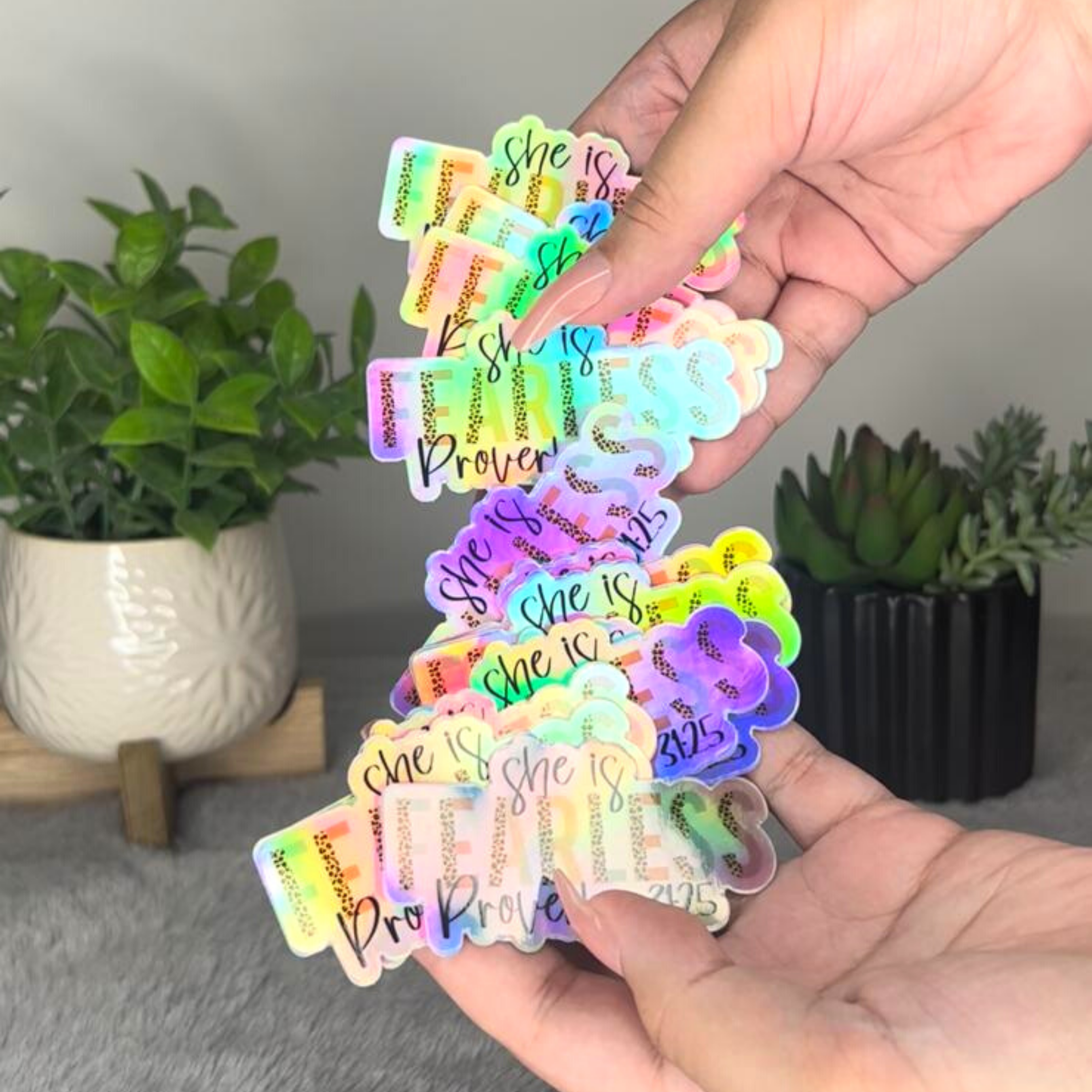 She is Fearless Holo | Sticker